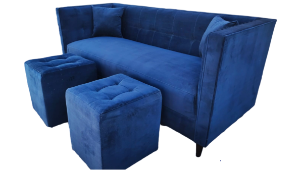 Sofá Modelo Grecia con 2 Pouf