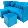 Sofá Modelo Grecia con 2 Pouf